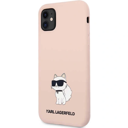 Etui Karl Lagerfeld KLHCN61SNCHBCP Apple iPhone 11/XR hardcase różowy/pink Silicone Choupette