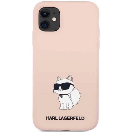Etui Karl Lagerfeld KLHCN61SNCHBCP Apple iPhone 11/XR hardcase różowy/pink Silicone Choupette