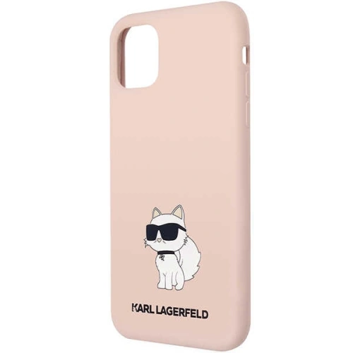 Etui Karl Lagerfeld KLHCN61SNCHBCP Apple iPhone 11/XR hardcase różowy/pink Silicone Choupette