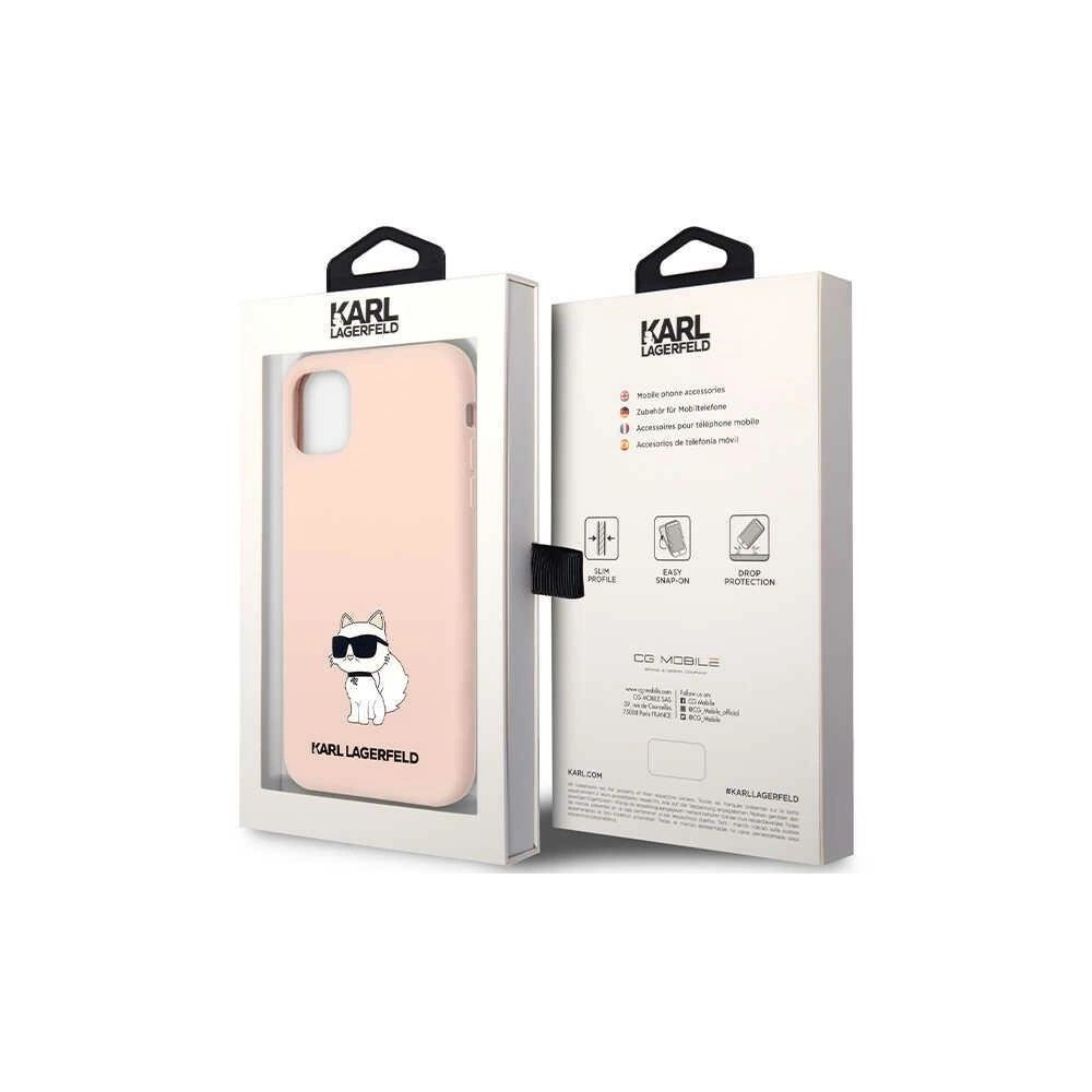 Hurtownia GSM - Etui Karl Lagerfeld KLHCN61SNCHBCP Apple iPhone 11/XR hardcase roz/pink Silicone Choupette - KLD1456 - {ean13} - Hurt