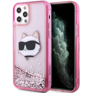 Hurtownia GSM - Etui Karl Lagerfeld KLHCP12MLNCHCP Apple iPhone 12/12 Pro růžový/pink hardcase Glitter Choupette Head - KLD1457 - {ean13} - Hurt