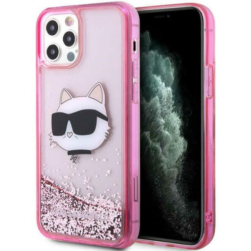 Hurtownia Karl Lagerfeld - 3666339119065 - KLD1457 - Etui Karl Lagerfeld KLHCP12MLNCHCP Apple iPhone 12/12 Pro różowy/pink hardcase Glitter Choupette Head - B2B homescreen