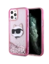 Wholesale Karl Lagerfeld KLHCP12MLNCHCP Apple iPhone 12/12 Pro pink hardcase Glitter Choupette Head - KLD1457 - {ean13} - Hurt