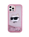 Hurtownia GSM - Etui Karl Lagerfeld KLHCP12MLNCHCP Apple iPhone 12/12 Pro růžový/pink hardcase Glitter Choupette Head - KLD1457 - {ean13} - Hurt