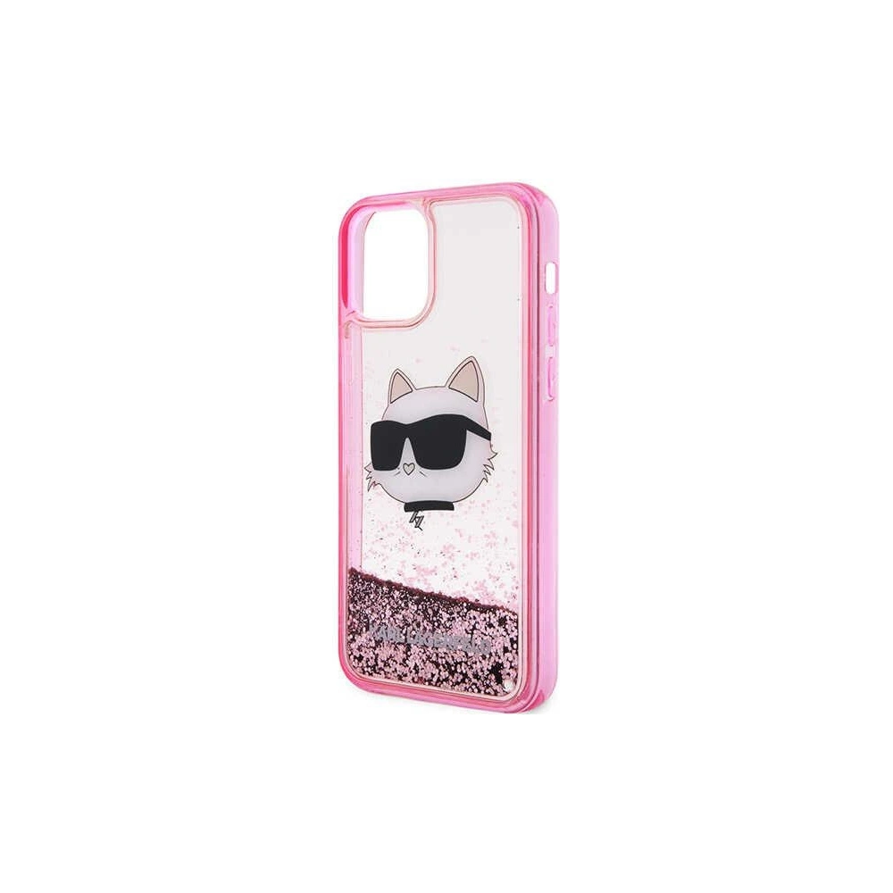 Hurtownia GSM - Etui Karl Lagerfeld KLHCP12MLNCHCP Apple iPhone 12/12 Pro růžový/pink hardcase Glitter Choupette Head - KLD1457 - {ean13} - Hurt
