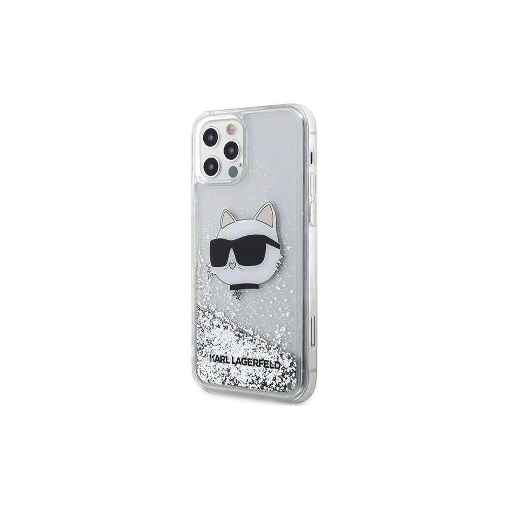 Hurtownia GSM - Etui Karl Lagerfeld KLHCP12MLNCHCS Apple iPhone 12/12 Pro argintiu/silver hardcase Glitter Choupette Head - KLD1458 - {ean13} - Hurt