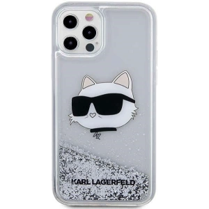 Hurtownia GSM - Etui Karl Lagerfeld KLHCP12MLNCHCS Apple iPhone 12/12 Pro stříbrný/silver hardcase Glitter Choupette Head - KLD1458 - {ean13} - Hurt