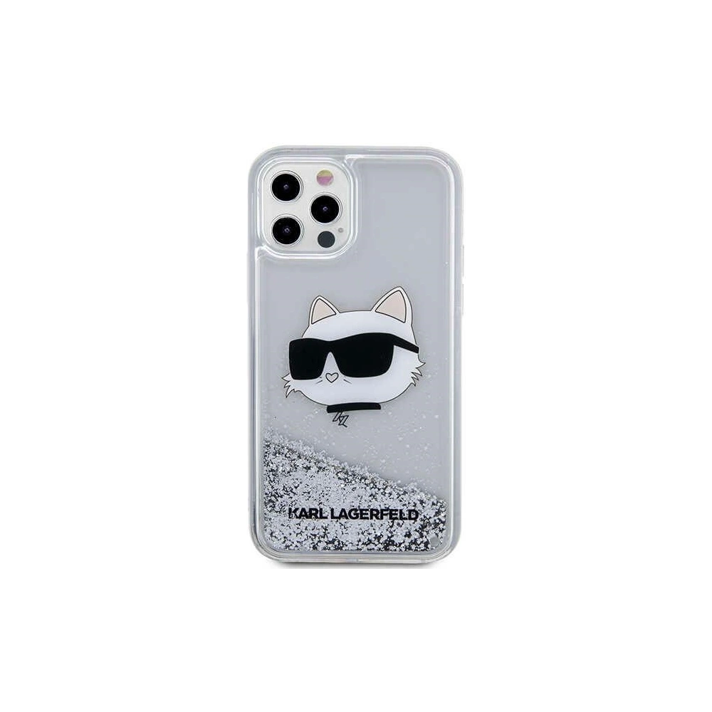 Hurtownia GSM - Etui Karl Lagerfeld KLHCP12MLNCHCS Apple iPhone 12/12 Pro ezüst/silver kemény tok Glitter Choupette Head - KLD1458 - {ean13} - Hurt