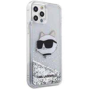 Hurtownia GSM - Etui Karl Lagerfeld KLHCP12MLNCHCS Apple iPhone 12/12 Pro argintiu/silver hardcase Glitter Choupette Head - KLD1458 - {ean13} - Hurt