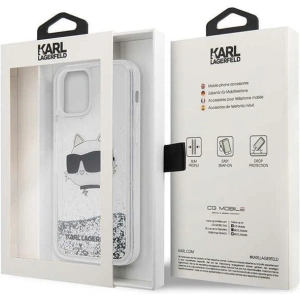 Hurtownia GSM - Etui Karl Lagerfeld KLHCP12MLNCHCS Apple iPhone 12/12 Pro argintiu/silver hardcase Glitter Choupette Head - KLD1458 - {ean13} - Hurt