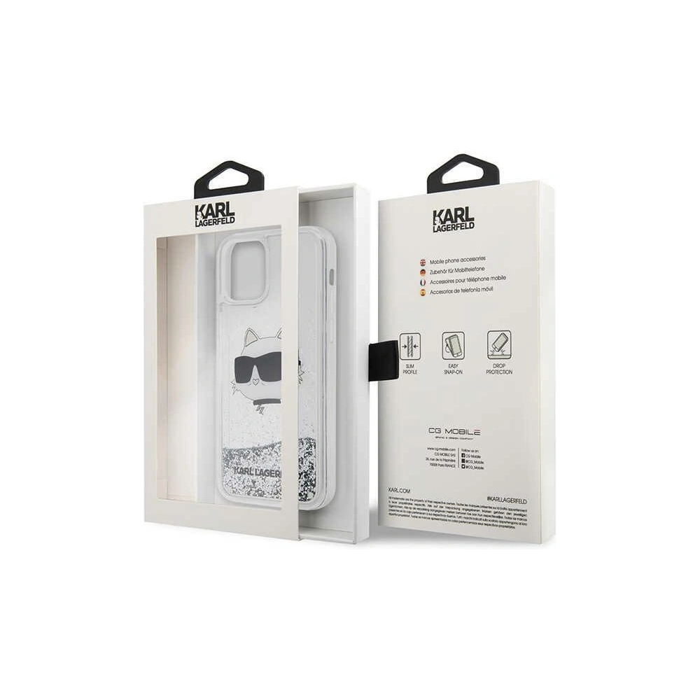 Hurtownia GSM - Case Karl Lagerfeld KLHCP12MLNCHCS Apple iPhone 12/12 Pro silber/silver hardcase Glitter Choupette Head - KLD1458 - {ean13} - Hurt