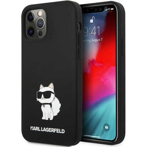 Karl Lagerfeld Distributor - 3666339102081 - KLD1459 - Karl Lagerfeld KLHCP12MSNCHBCK Apple iPhone 12/12 Pro hardcase black Silicone Choupette - B2B homescreen