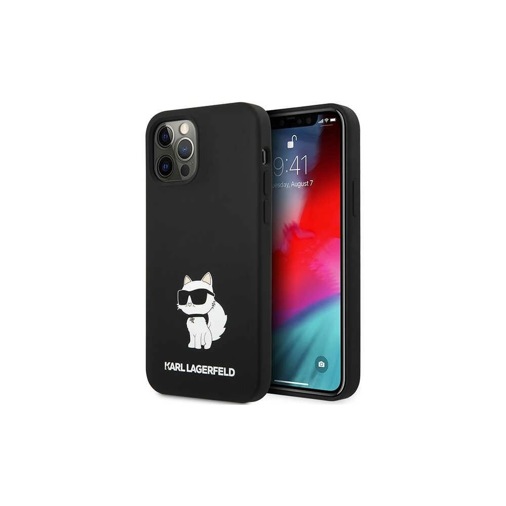 Hurtownia GSM - Case Karl Lagerfeld KLHCP12MSNCHBCK Apple iPhone 12/12 Pro Hardcase schwarz/black Silikon Choupette - KLD1459 - {ean13} - Hurt