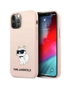 Karl Lagerfeld KLHCP12MSNCHBCP Apple iPhone 12/12 Pro hardcase pink Silicone Choupette