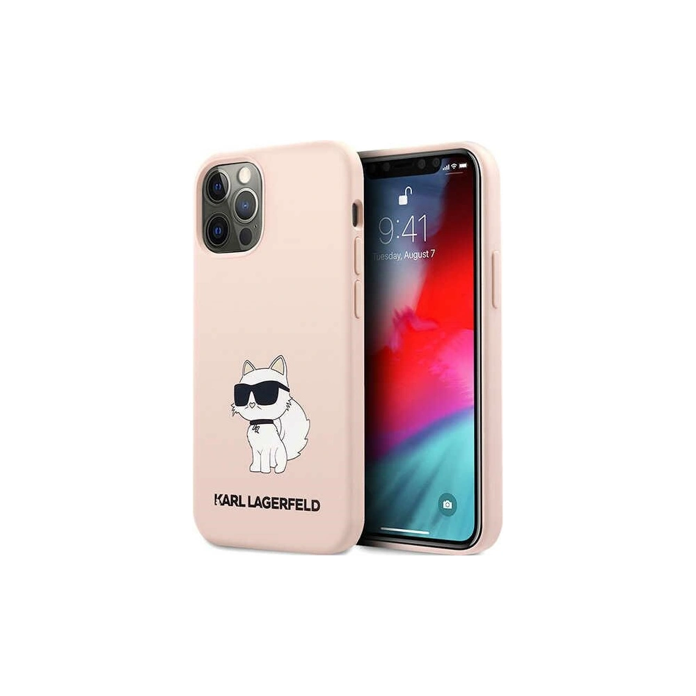 Hurtownia GSM - Etui Karl Lagerfeld KLHCP12MSNCHBCP Apple iPhone 12/12 Pro hardcase růžový/pink silikon Choupette - KLD1460 - {ean13} - Hurt