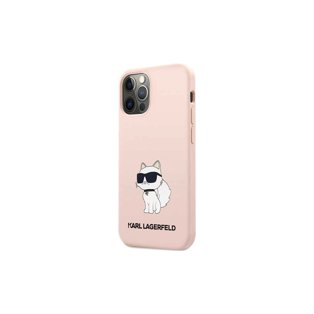 Hurtownia GSM - Etui Karl Lagerfeld KLHCP12MSNCHBCP Apple iPhone 12/12 Pro hardcase růžový/pink silikon Choupette - KLD1460 - {ean13} - Hurt