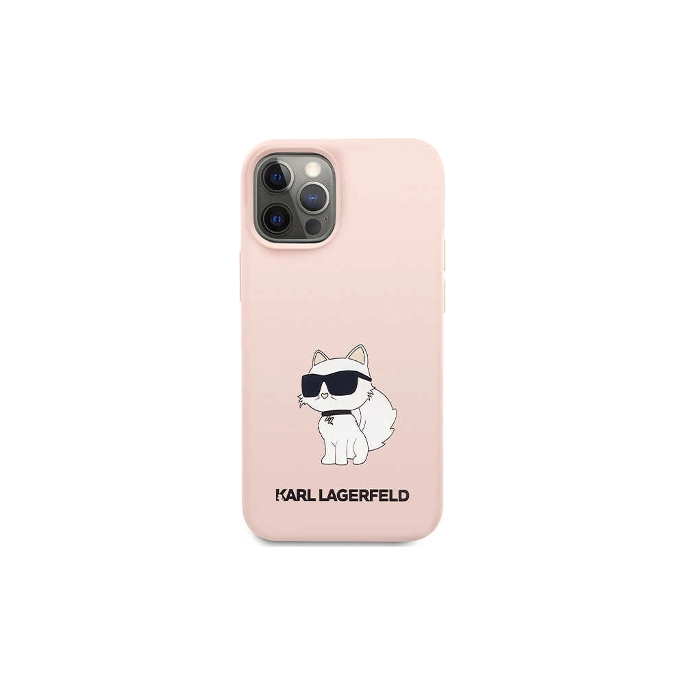 Hurtownia GSM - Etui Karl Lagerfeld KLHCP12MSNCHBCP Apple iPhone 12/12 Pro hardcase růžový/pink silikon Choupette - KLD1460 - {ean13} - Hurt