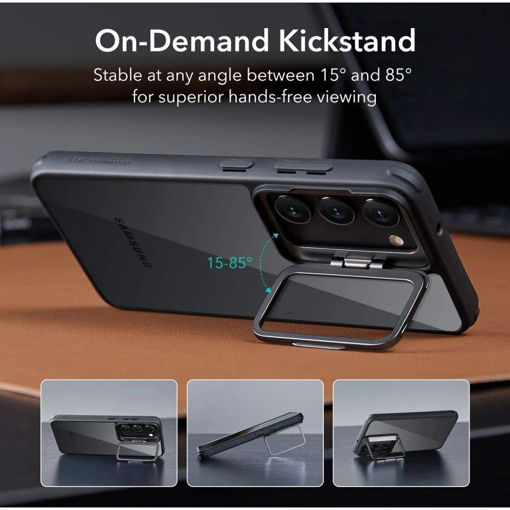 Hurtownia GSM - Etui ESR Classic Kickstand Samsung Galaxy S23 Átlátszó/fekete - ESR654 - {ean13} - Hurt