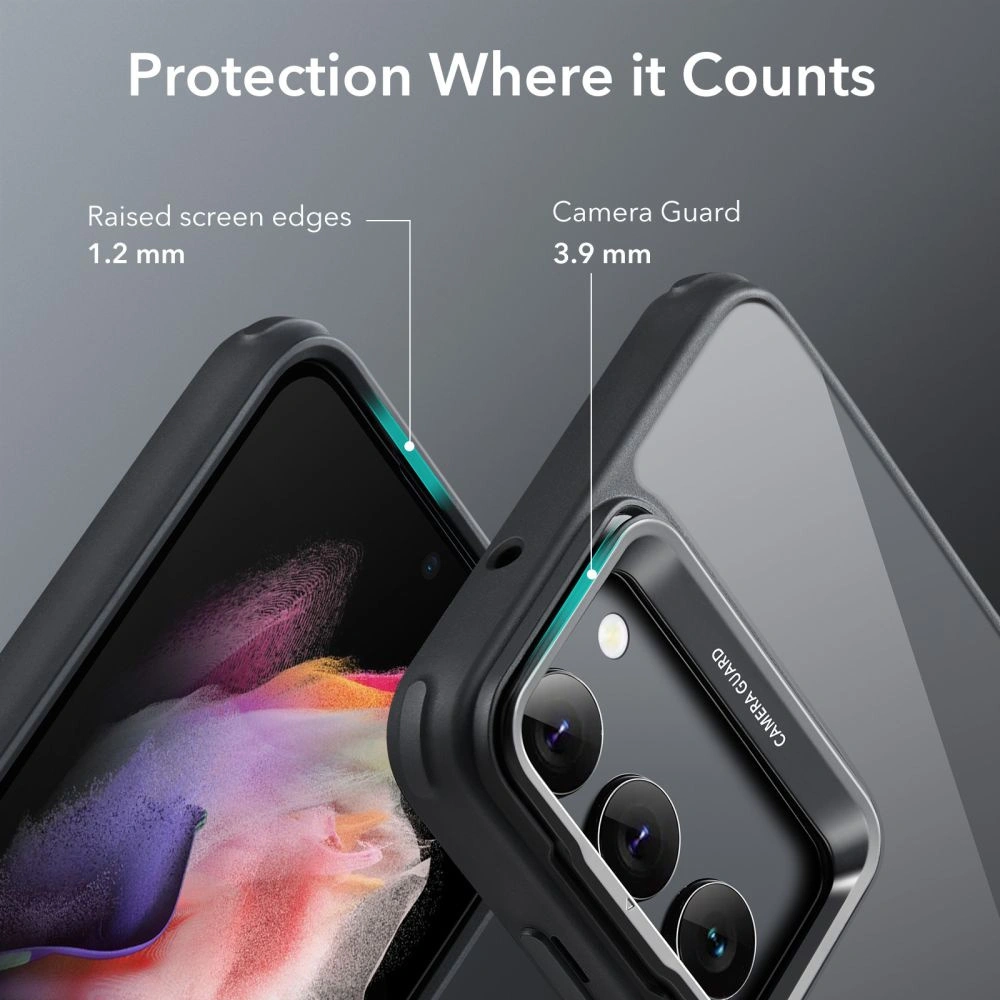 Hurtownia GSM - Case ESR Classic Kickstand Samsung Galaxy S23+ Plus Clear/schwarz - ESR656 - {ean13} - Hurt