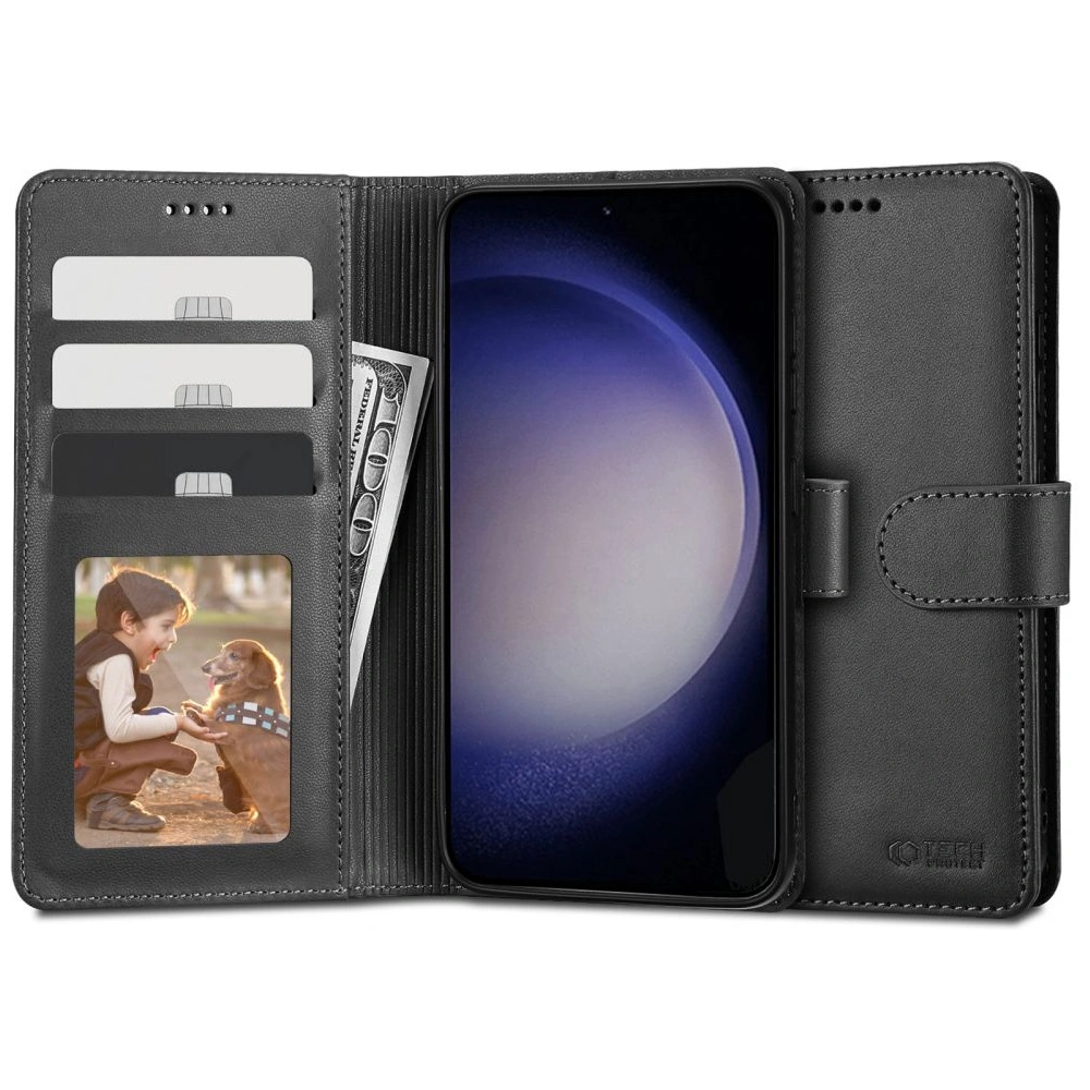 Hurtownia GSM - Case Tech-Protect Wallet Samsung Galaxy S23+ Plus Schwarz - THP1717 - {ean13} - Hurt
