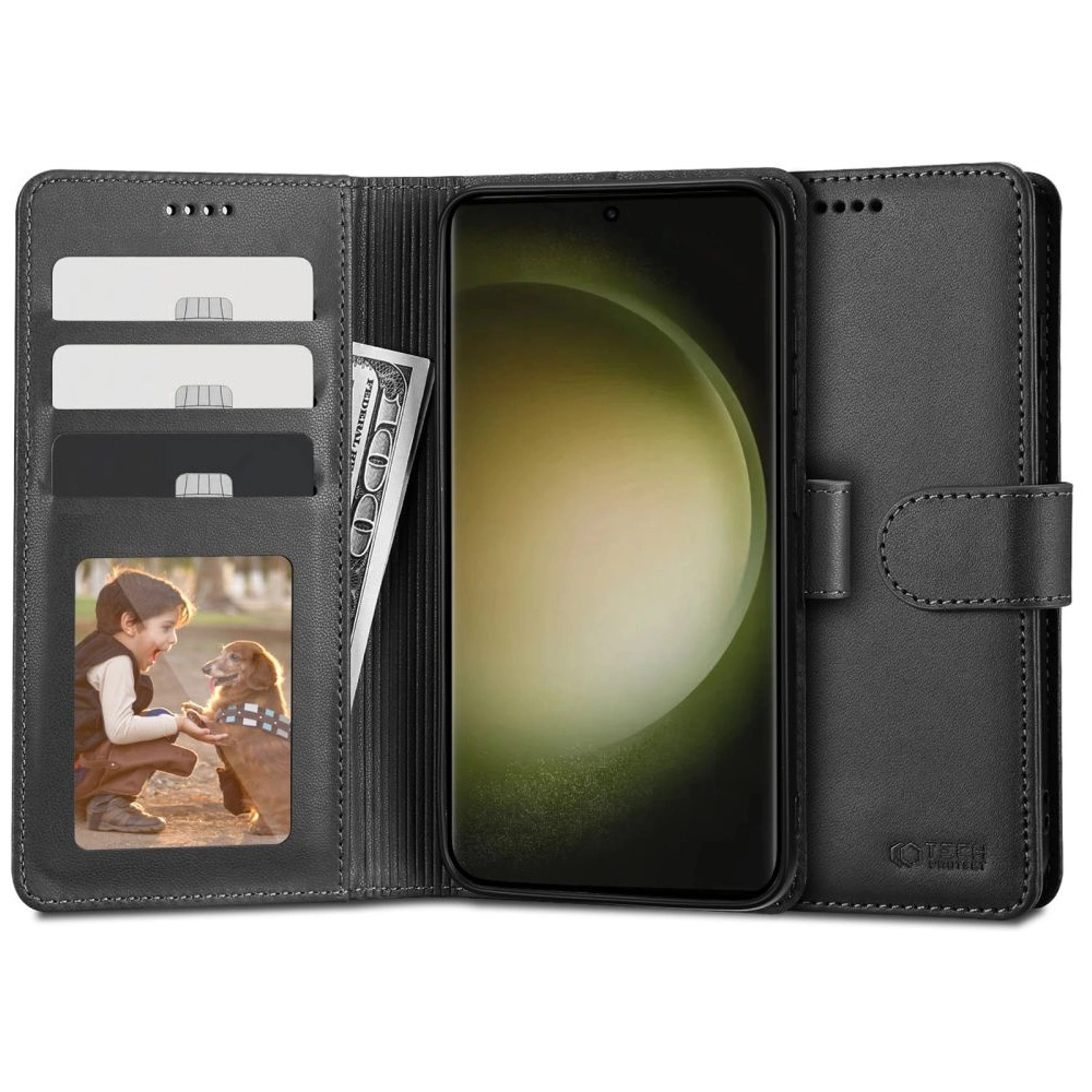 Hurtownia GSM - Etui Tech-Protect Wallet Samsung Galaxy S23 Ultra Negru - THP1718 - {ean13} - Hurt