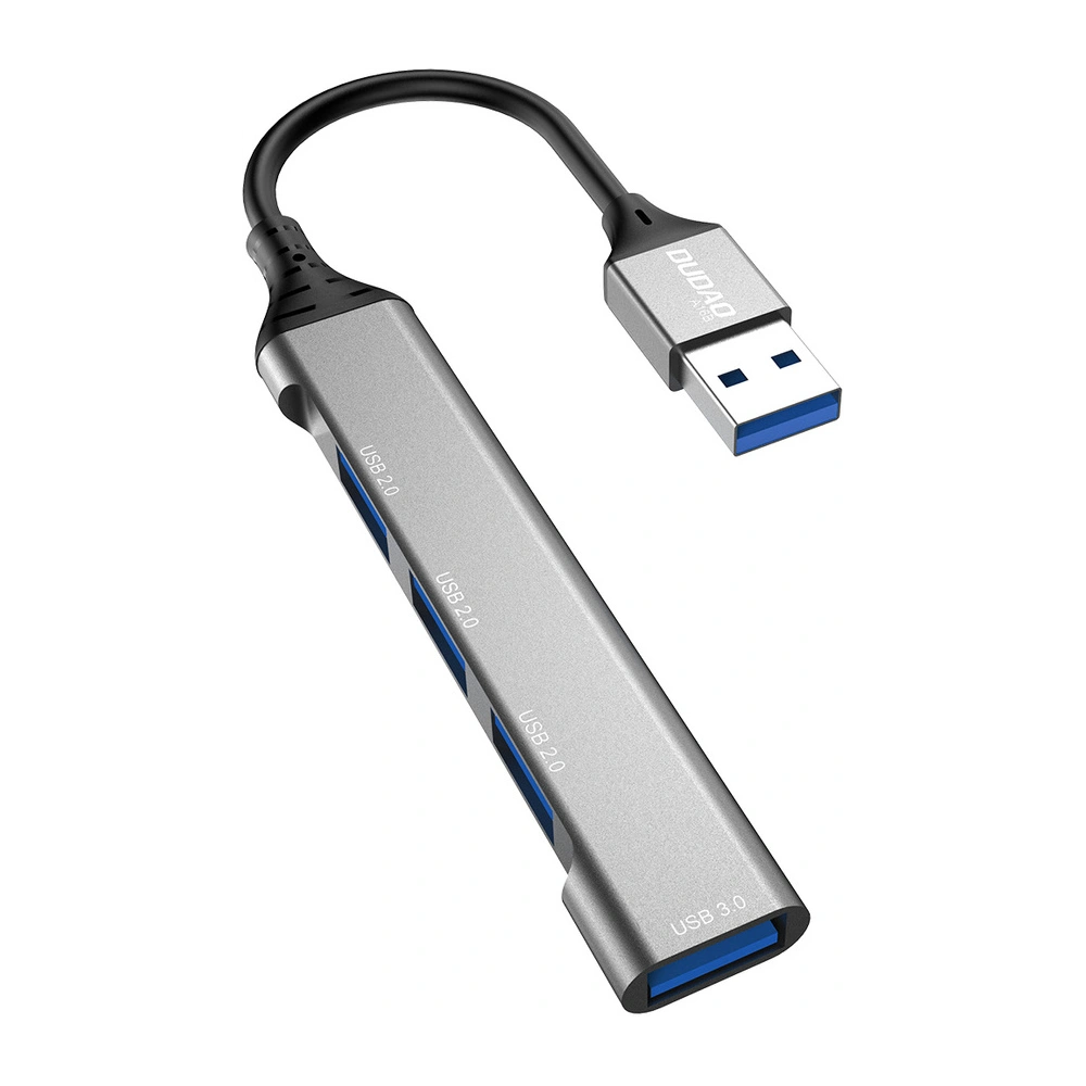 Hurtownia GSM - Dudao HUB 4in1 USB-A/4x USB-A(3 x USB 2.0/USB 3.0) 6,3cm černý (A16B) - DDA252 - {ean13} - Hurt