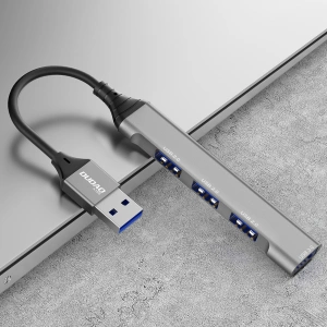 Hurtownia GSM - Dudao HUB 4in1 USB-A/4x USB-A(3 x USB 2.0/USB 3.0) 6,3cm černý (A16B) - DDA252 - {ean13} - Hurt
