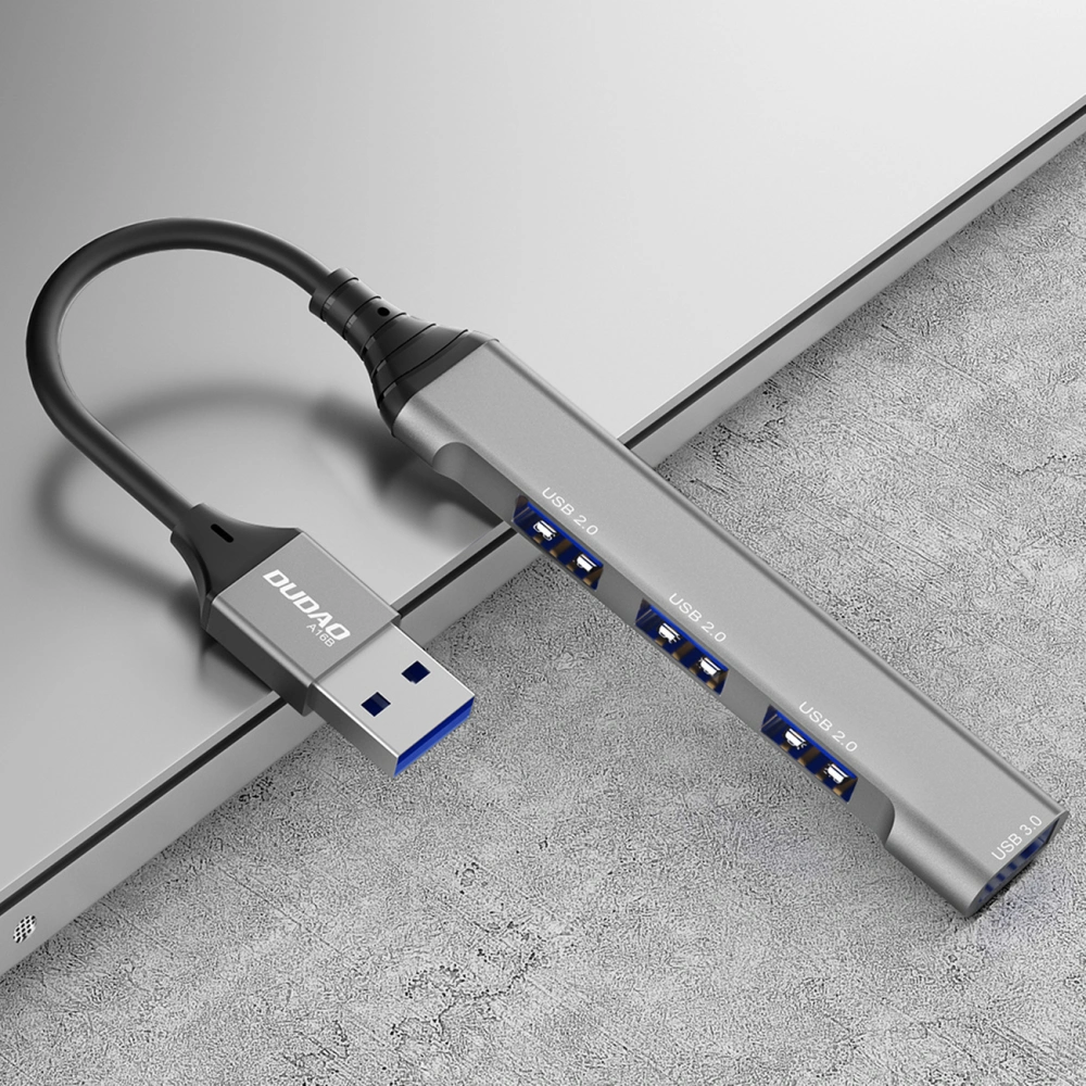 Hurtownia GSM - Dudao HUB 4in1 USB-A/4x USB-A(3 x USB 2.0/USB 3.0) 6,3cm schwarz (A16B) - DDA252 - {ean13} - Hurt