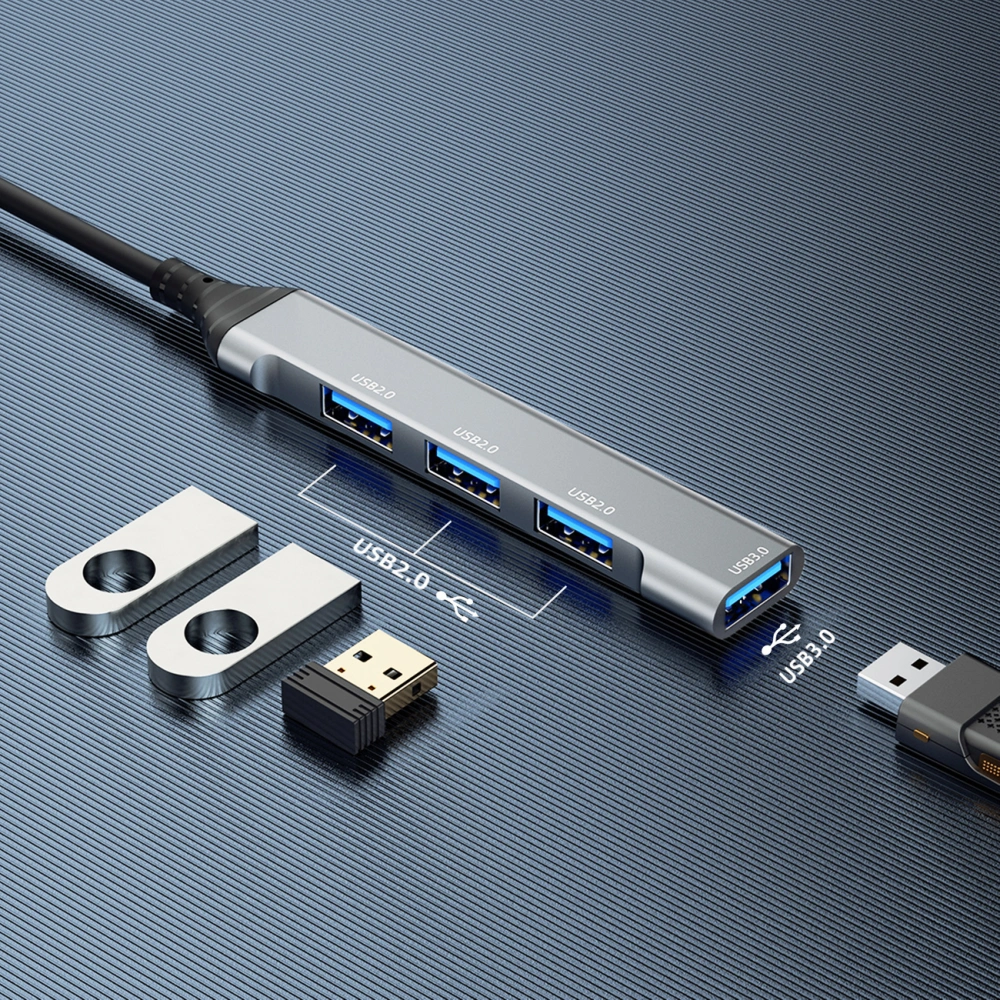 Hurtownia GSM - Dudao HUB 4in1 USB-A/4x USB-A(3 x USB 2.0/USB 3.0) 6,3cm černý (A16B) - DDA252 - {ean13} - Hurt