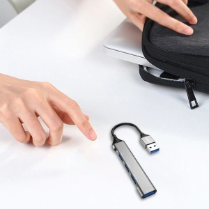 Hurtownia GSM - Dudao HUB 4in1 USB-A/4x USB-A(3 x USB 2.0/USB 3.0) 6,3cm černý (A16B) - DDA252 - {ean13} - Hurt