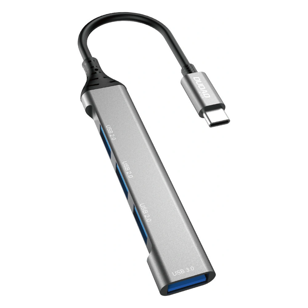 Hurtownia GSM - Dudao HUB 4in1 USB-C/4x USB-A(3 x USB 2.0/USB 3.0) 6,3cm černý (A16T) - DDA253 - {ean13} - Hurt