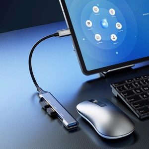 Hurtownia GSM - Dudao HUB 4in1 USB-C/4x USB-A(3 x USB 2.0/USB 3.0) 6,3cm černý (A16T) - DDA253 - {ean13} - Hurt