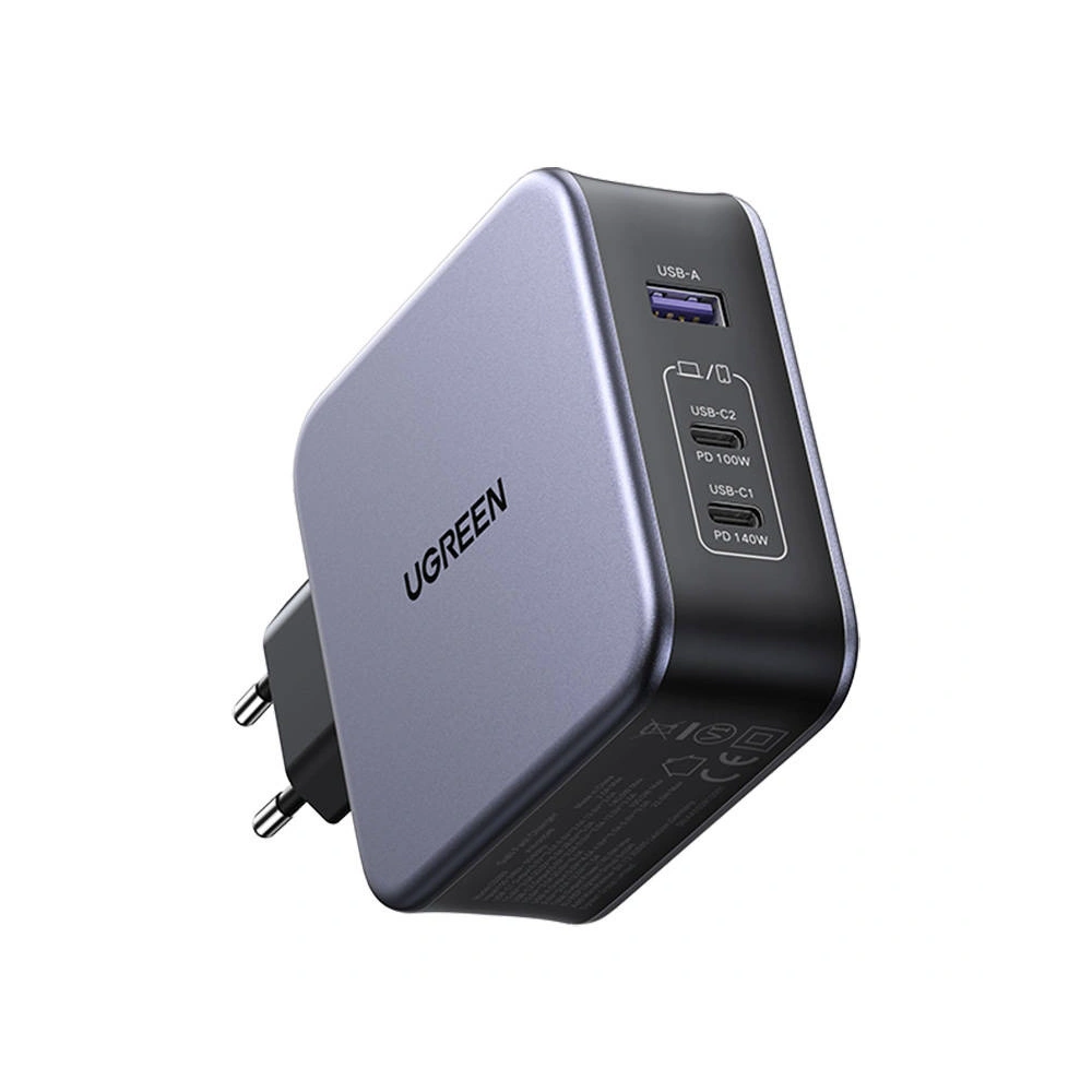 Hurtownia GSM - Ładowarka sieciowa UGREEN CD289, 2x USB-C, 1x USB-A, GaN, 140W, Kabel 2m (Czarna) - UGR1437 - {ean13} - Hurt