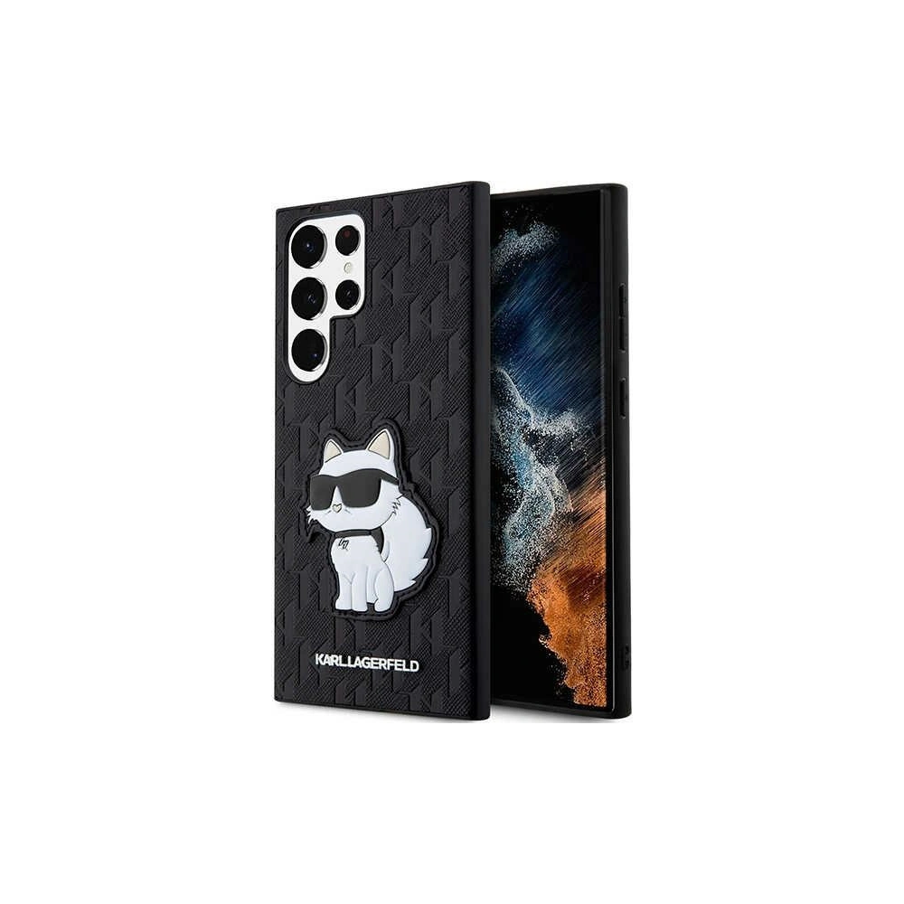 Hurtownia GSM - Etui Karl Lagerfeld KLHCS23LSAKLHCPK Samsung Galaxy S23 Ultra hardcase czarny/black Saffiano Monogram Choupette - KLD1461 - {ean13} - Hurt