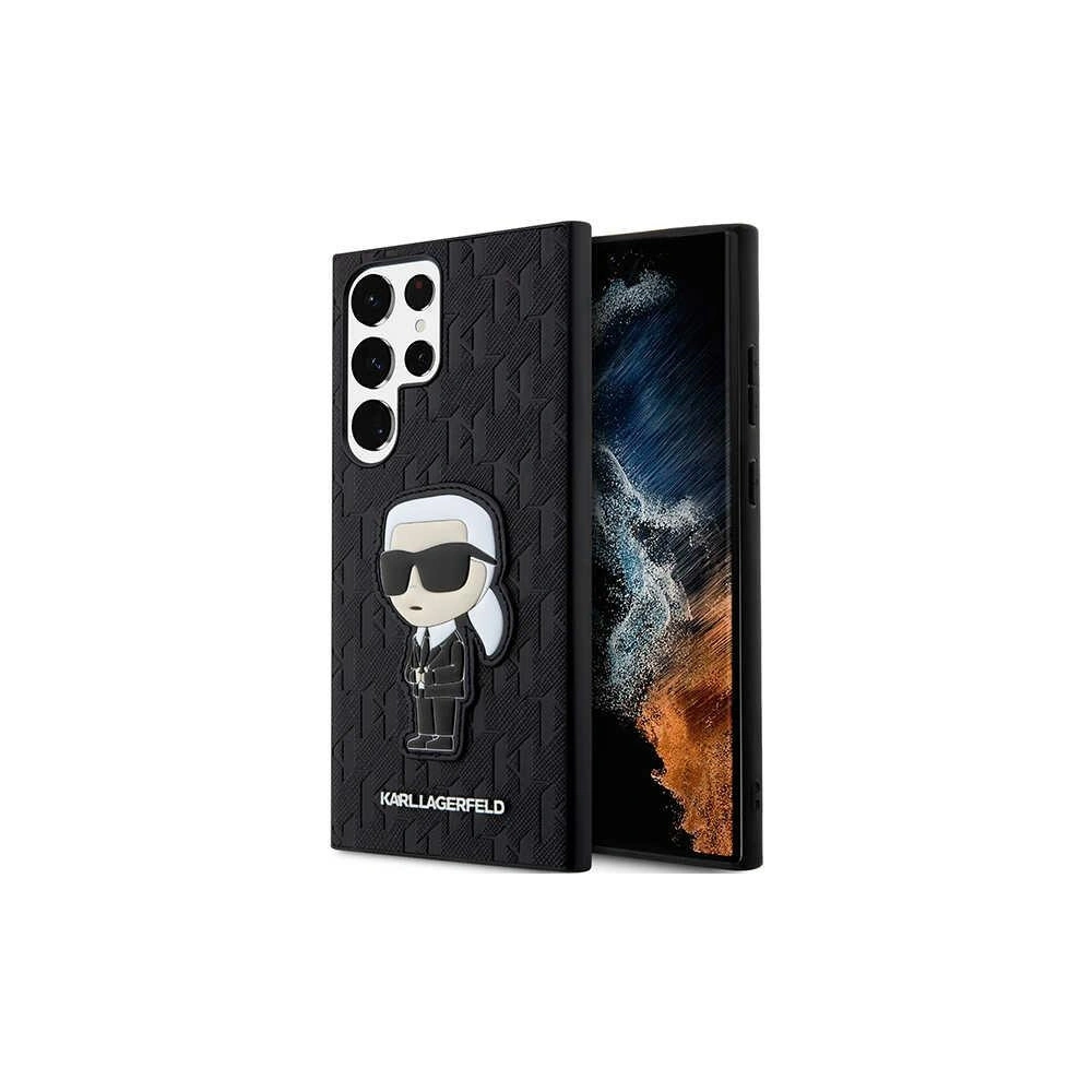 Hurtownia GSM - Etui Karl Lagerfeld KLHCS23LSAKLHKPK Samsung Galaxy S23 Ultra hardcase černý/black Saffiano Monogram Ikonik - KLD1462 - {ean13} - Hurt