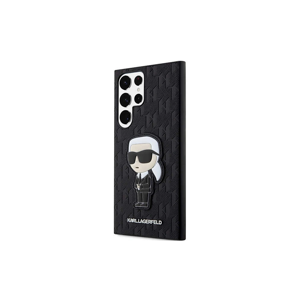 Wholesale Karl Lagerfeld KLHCS23LSAKLHKPK Samsung Galaxy S23 Ultra hardcase black Saffiano Monogram Ikonik - KLD1462 - {ean13} - Hurt