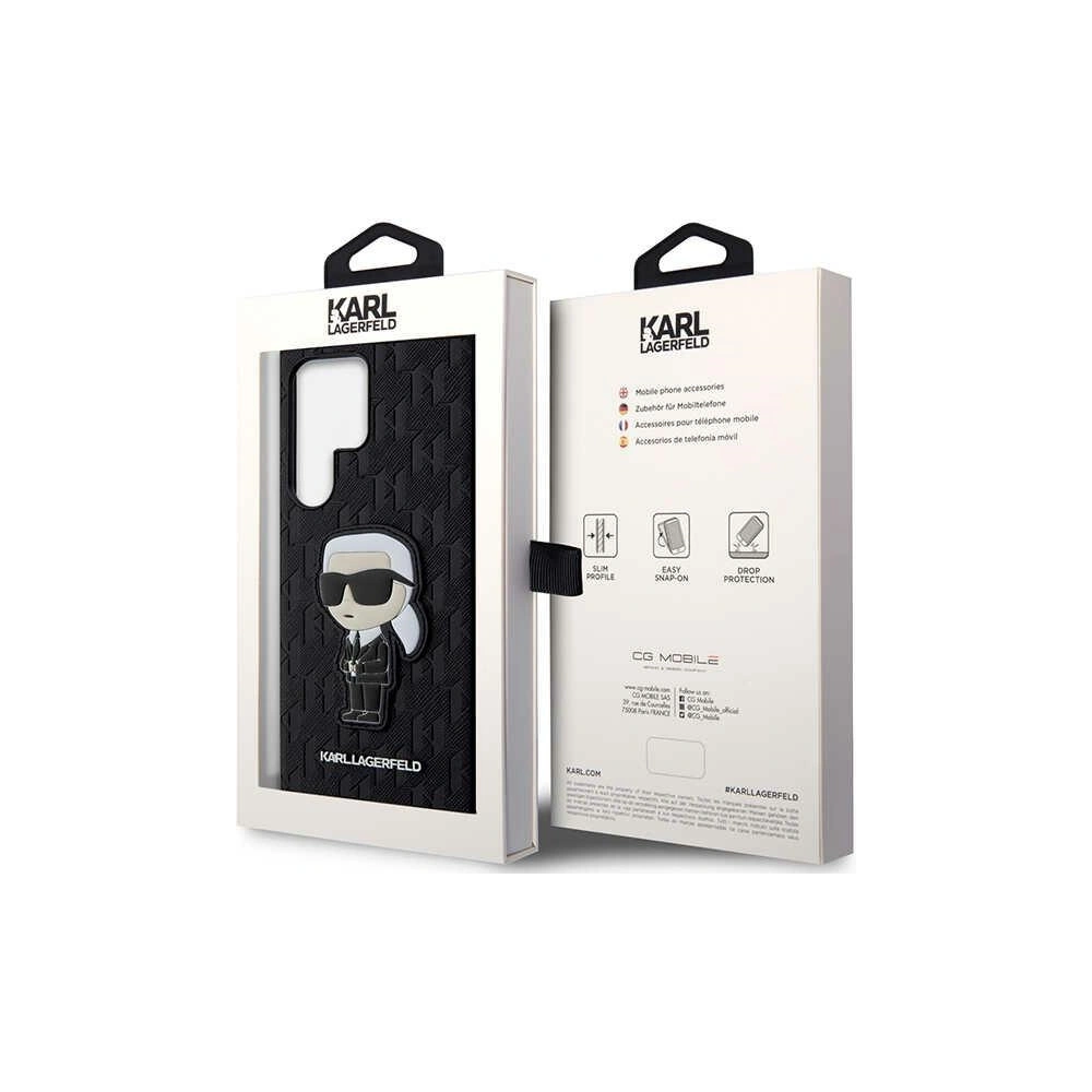 Hurtownia GSM - Etui Karl Lagerfeld KLHCS23LSAKLHKPK Samsung Galaxy S23 Ultra hardcase černý/black Saffiano Monogram Ikonik - KLD1462 - {ean13} - Hurt