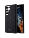 Case Karl Lagerfeld KLHCS23LSAKLHPK Samsung Galaxy S23 Ultra Hardcase schwarz/schwarz Saffiano Mono Metall-Logo