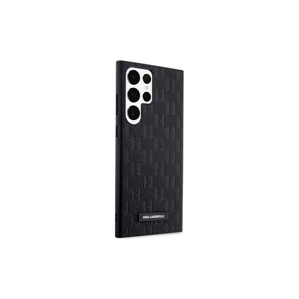 Hurtownia GSM - Etui Karl Lagerfeld KLHCS23LSAKLHPK Samsung Galaxy S23 Ultra hardcase czarny/black Saffiano Mono Metal Logo - KLD1463 - {ean13} - Hurt