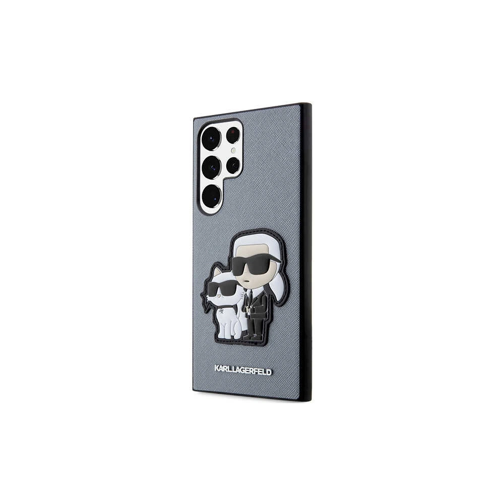 Hurtownia GSM - Etui Karl Lagerfeld KLHCS23LSANKCPG Samsung Galaxy S23 Ultra hardcase gri/grey Saffiano Karl & Choupette - KLD1464 - {ean13} - Hurt