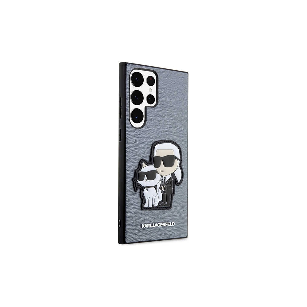 Hurtownia GSM - Etui Karl Lagerfeld KLHCS23LSANKCPG Samsung Galaxy S23 Ultra hardcase szary/grey Saffiano Karl & Choupette - KLD1464 - {ean13} - Hurt