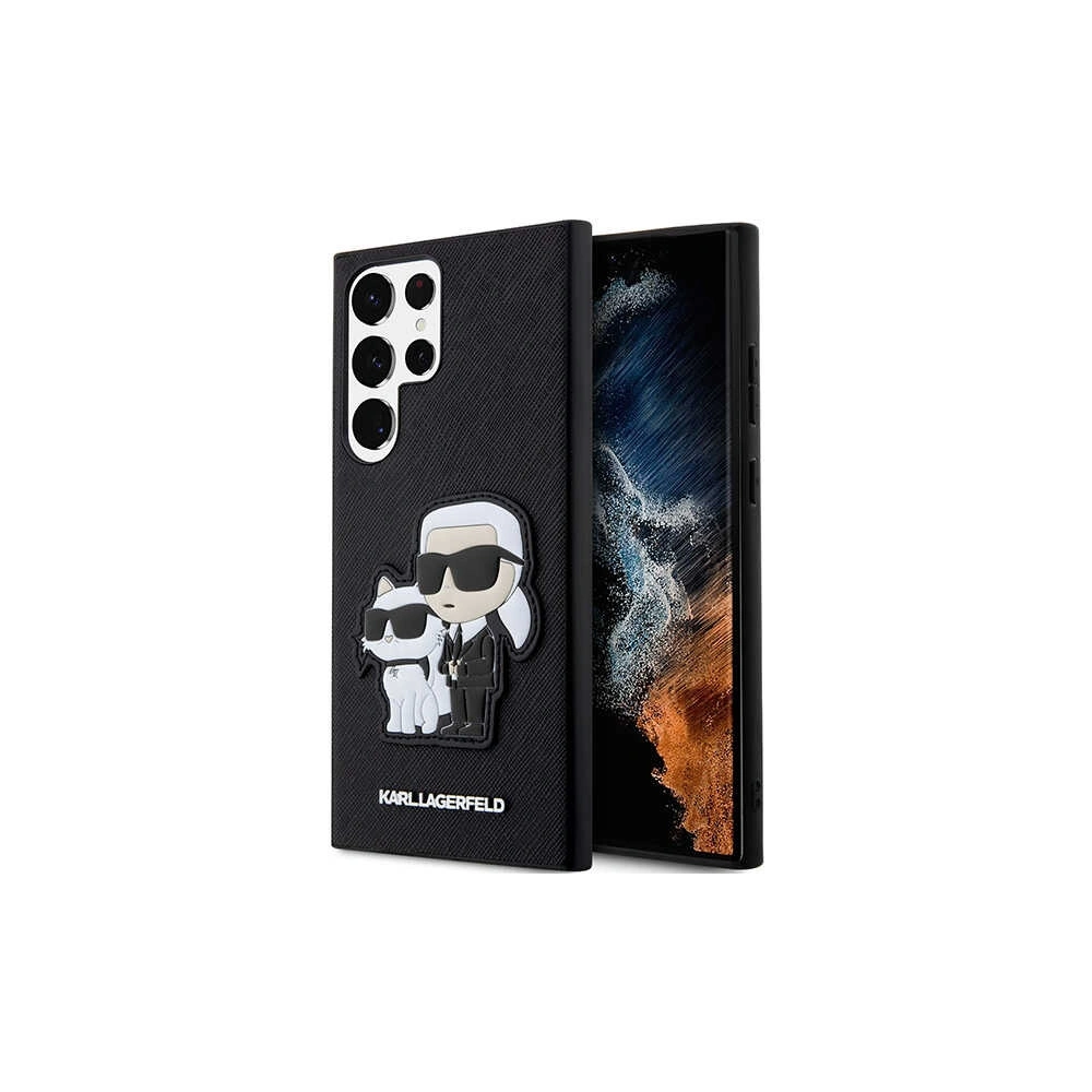 Hurtownia GSM - Etui Karl Lagerfeld KLHCS23LSANKCPK Samsung Galaxy S23 Ultra hardcase černý/black Saffiano Karl & Choupette - KLD1465 - {ean13} - Hurt