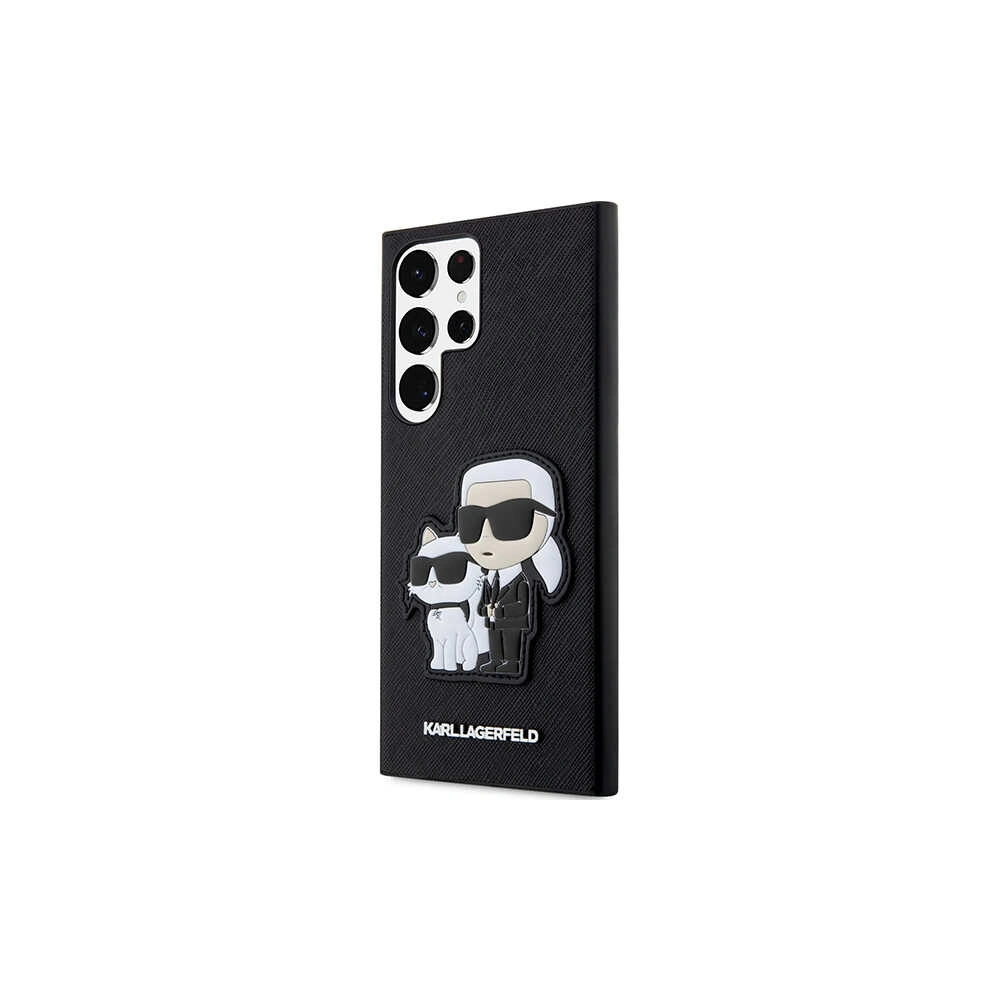 Hurtownia GSM - Etui Karl Lagerfeld KLHCS23LSANKCPK Samsung Galaxy S23 Ultra hardcase negru/black Saffiano Karl & Choupette - KLD1465 - {ean13} - Hurt