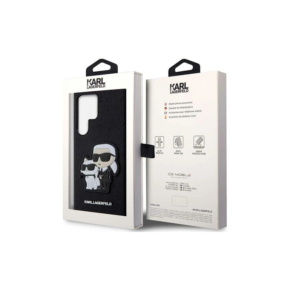 Hurtownia GSM - Etui Karl Lagerfeld KLHCS23LSANKCPK Samsung Galaxy S23 Ultra hardcase černý/black Saffiano Karl & Choupette - KLD1465 - {ean13} - Hurt