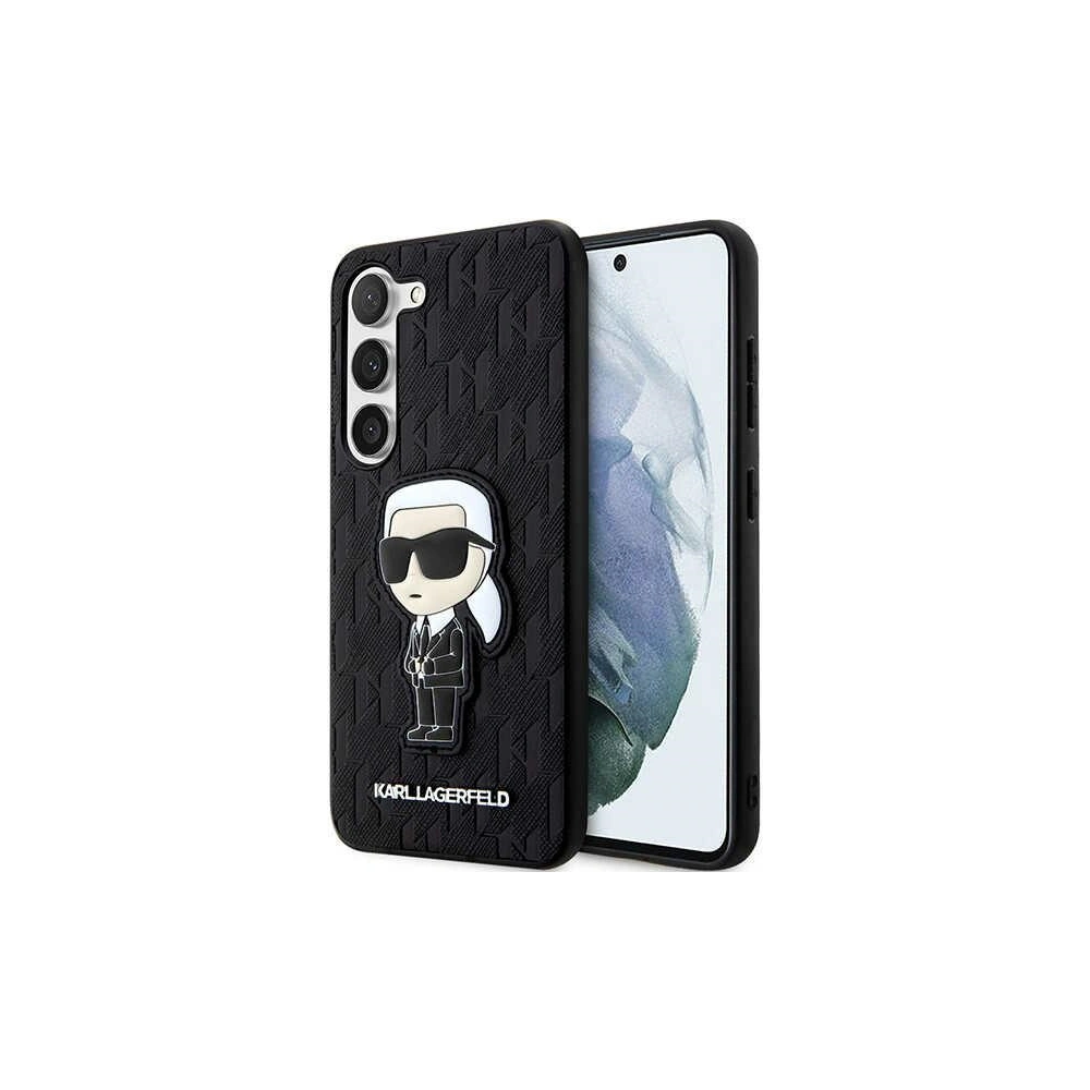Hurtownia GSM - Etui Karl Lagerfeld KLHCS23MSAKLHKPK Samsung Galaxy S23+ Plus hardcase černý/black Saffiano Monogram Ikonik - KLD1467 - {ean13} - Hurt