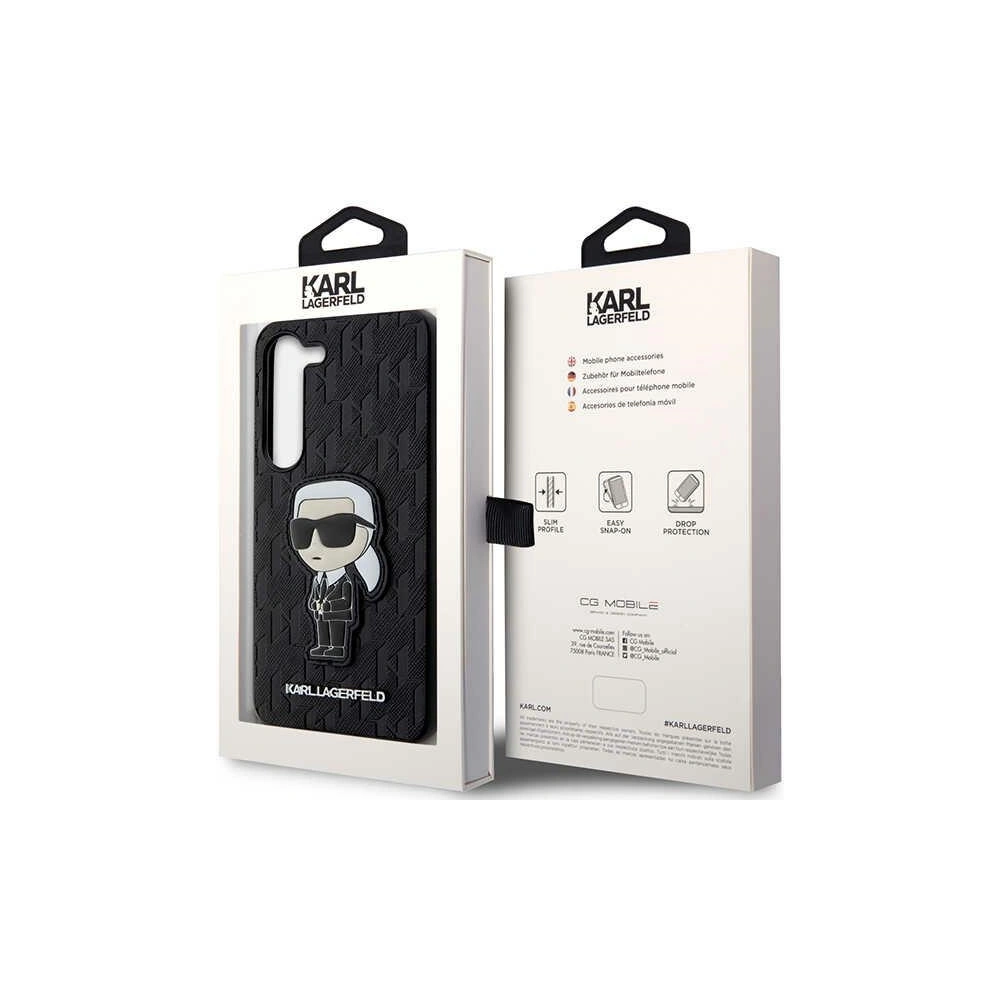 Hurtownia GSM - Etui Karl Lagerfeld KLHCS23MSAKLHKPK Samsung Galaxy S23+ Plus hardcase černý/black Saffiano Monogram Ikonik - KLD1467 - {ean13} - Hurt