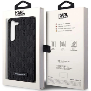 Hurtownia GSM - Etui Karl Lagerfeld KLHCS23MSAKLHPK Samsung Galaxy S23+ Plus carcasă rigidă neagră/Saffiano Mono Metal Logo - KLD1468 - {ean13} - Hurt