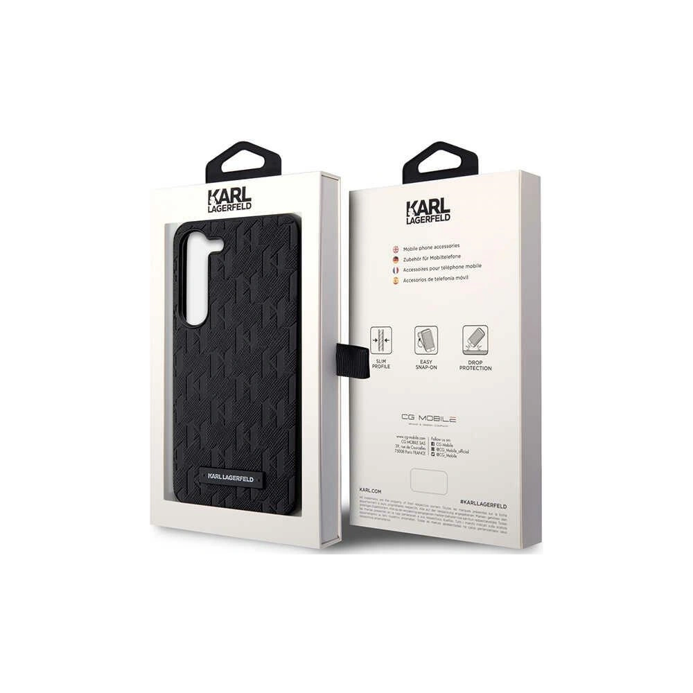 Wholesale Karl Lagerfeld KLHCS23MSAKLHPK Samsung Galaxy S23+ Plus hardcase black Saffiano Mono Metal Logo - KLD1468 - {ean13} - Hurt
