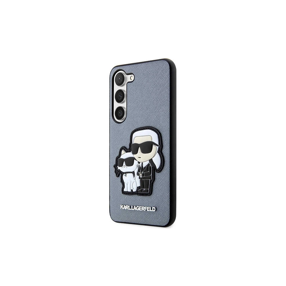 Wholesale Karl Lagerfeld KLHCS23MSANKCPG Samsung Galaxy S23+ Plus hardcase grey Saffiano Karl & Choupette - KLD1469 - {ean13} - Hurt