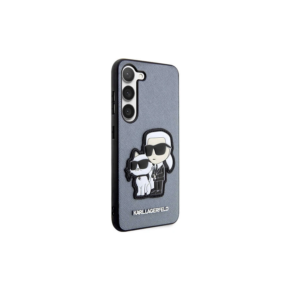 Hurtownia GSM - Case Karl Lagerfeld KLHCS23MSANKCPG Samsung Galaxy S23+ Plus Hardcase grau/grau Saffiano Karl & Choupette - KLD1469 - {ean13} - Hurt